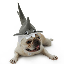 Cute Shark Design Katze Hund Kostüm Zubehör Halloween Cosplay Haustier Hut